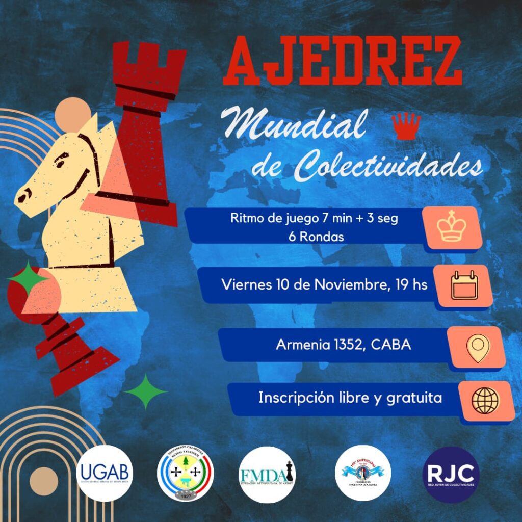 Mundial de Ajedrez de Colectividades - Flyer